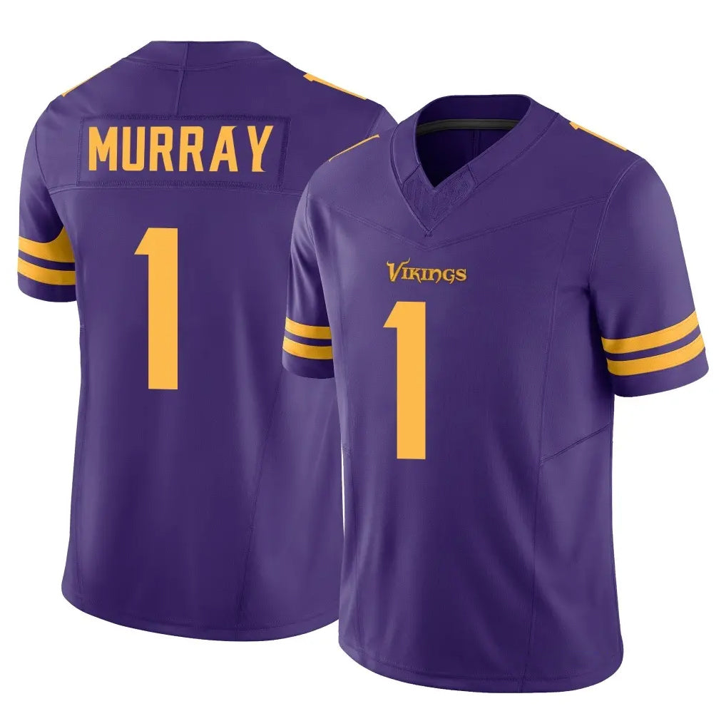 Vanessashop M.Vikings #1 Kyler Murray Player Purple Limited Alternate Vapor F.U.S.E. Home Game Stitched Jerseys