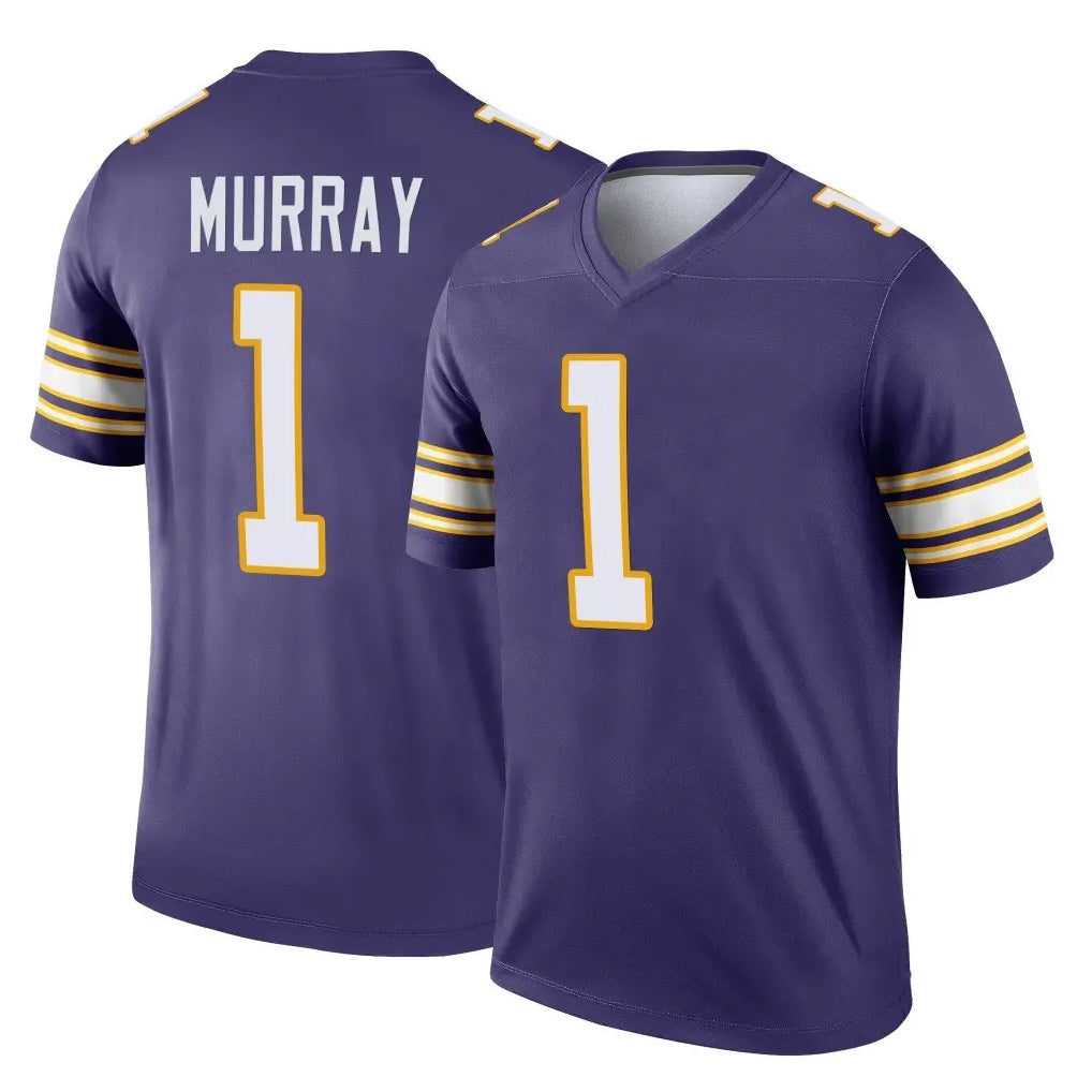 Vanessashop M.Vikings #1 Kyler Murray Player Purple Limited Classic Home Game Stitched Jerseys