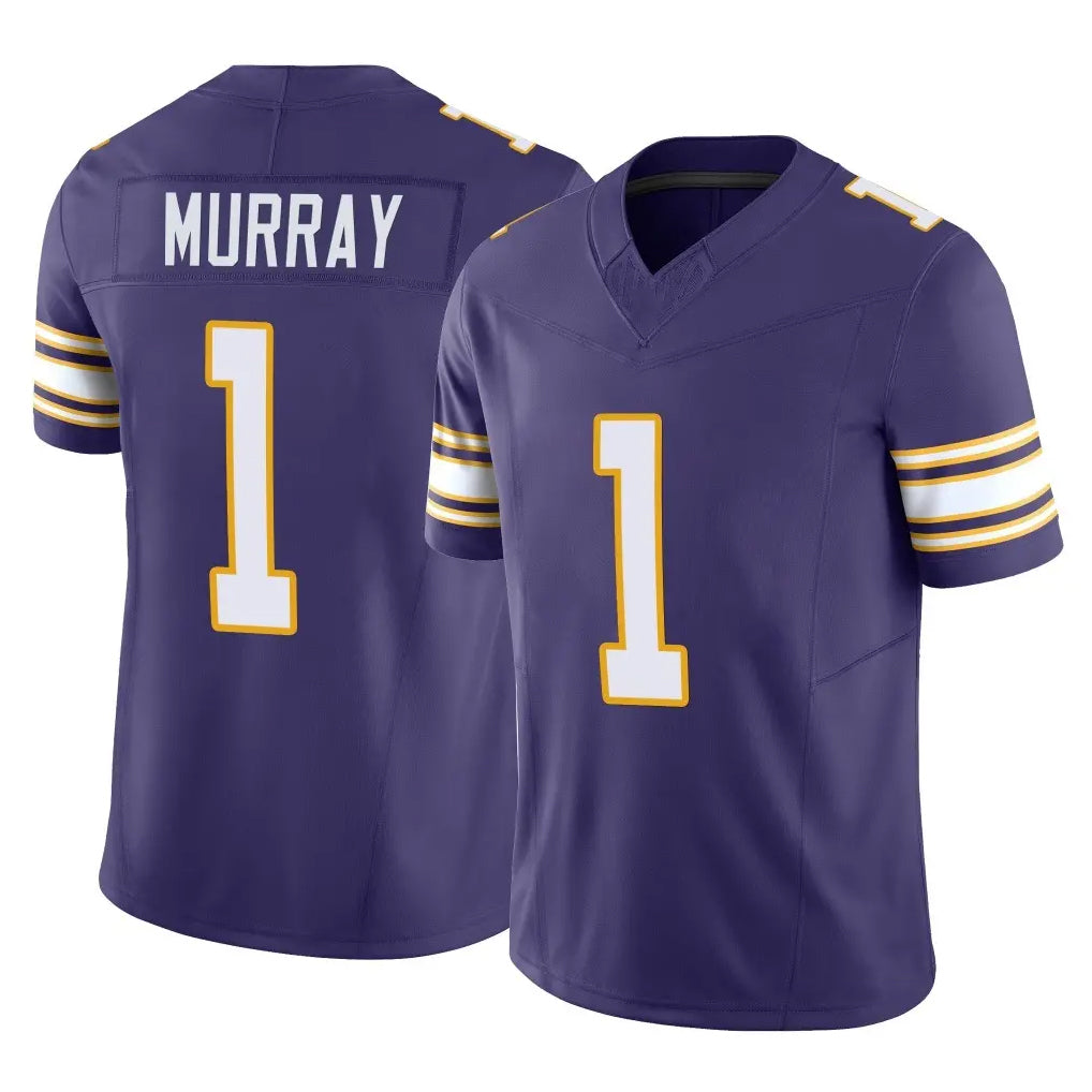 Vanessashop M.Vikings #1 Kyler Murray Player Purple Limited Classic Vapor F.U.S.E. Home Game Stitched Jerseys