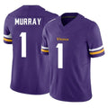 Vanessashop M.Vikings #1 Kyler Murray Player Purple Limited Vapor F.U.S.E. Home Game Stitched Jerseys