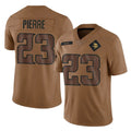 Vanessashop M.Vikings #23 James Pierre Player Brown Salute To Service Limited Stitched Jerseys