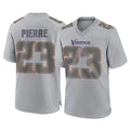 Vanessashop M.Vikings #23 James Pierre Player Gray Atmosphere Fashion Home Game Stitched Jerseys