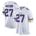 Vanessashop M.Vikings #27 Jordan Mason Player White Home Game Stitched Jerseys