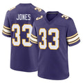Vanessashop M.Vikings #33 Aaron Jones Sr. Player Purple Classic Home Game Stitched Jerseys