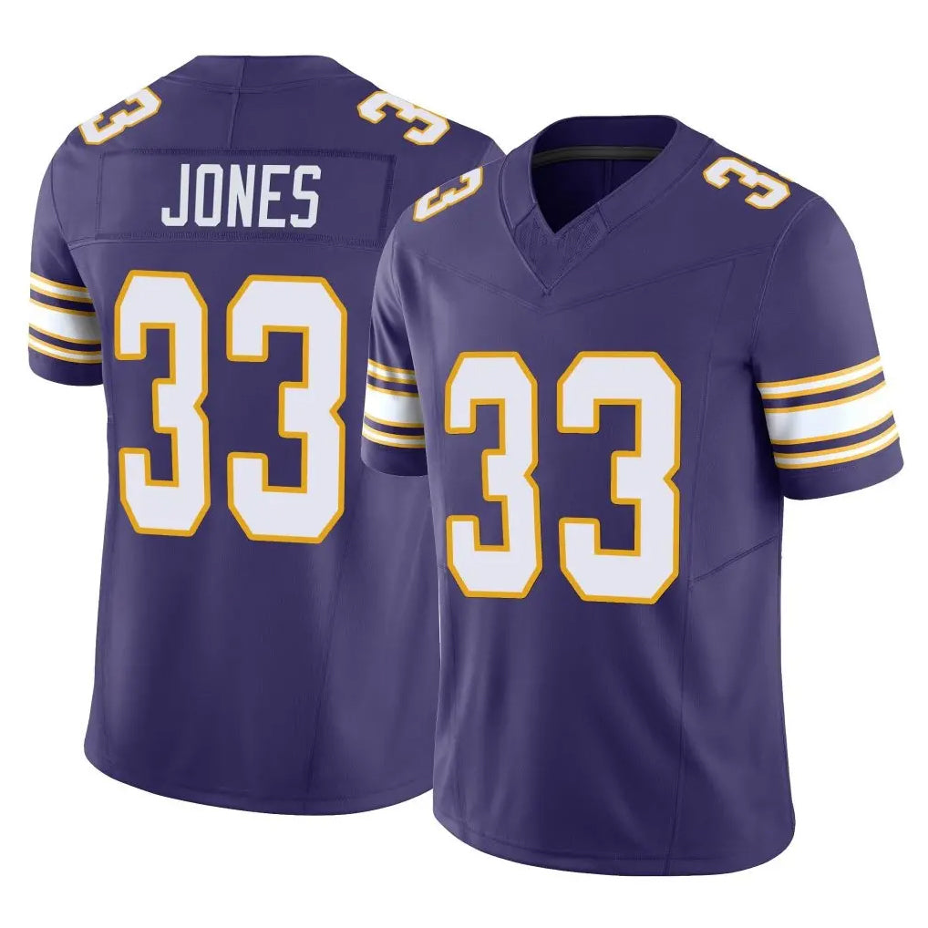 Vanessashop M.Vikings #33 Aaron Jones Sr. Player Purple Limited Classic Vapor F.U.S.E. Home Game Stitched Jerseys