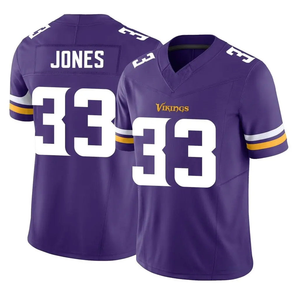 Vanessashop M.Vikings #33 Aaron Jones Sr. Player Purple Limited Vapor F.U.S.E. Home Game Stitched Jerseys
