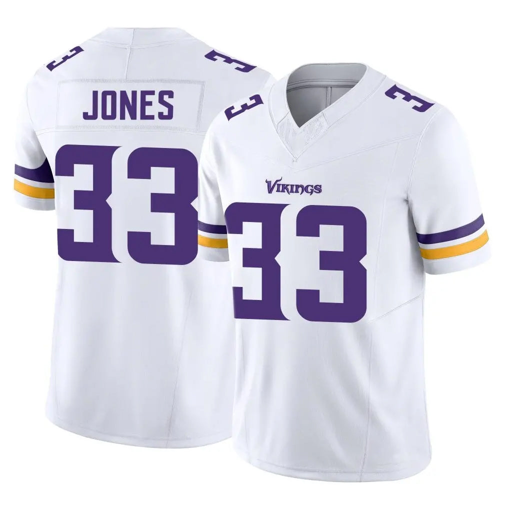 Vanessashop M.Vikings #33 Aaron Jones Sr. Player White Limited Vapor F.U.S.E. Home Game Stitched Jerseys