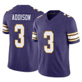 Vanessashop M.Vikings #3 Jordan Addison Player Purple Limited Classic Vapor F.U.S.E. Home Game Stitched Jerseys
