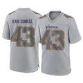 Vanessashop M.Vikings #43 Andrew Van Ginkel Player Gray Atmosphere Fashion Home Game Stitched Jerseys