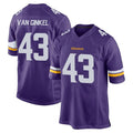 Vanessashop M.Vikings #43 Andrew Van Ginkel Player Purple Home Game Stitched Jerseys