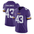 Vanessashop M.Vikings #43 Andrew Van Ginkel Player Purple Limited Vapor Untouchable Home Game Stitched Jerseys