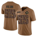 Vanessashop M.Vikings #55 Eric Wilson Player Brown Salute To Service Limited Stitched Jerseys