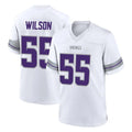 Vanessashop M.Vikings #55 Eric Wilson Player White Alternate Home Game Stitched Jerseys