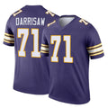 Vanessashop M.Vikings #71 Christian Darrisaw Player Purple Limited Classic Home Game Stitched Jerseys