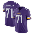 Vanessashop M.Vikings #71 Christian Darrisaw Player Purple Limited Vapor Untouchable Home Game Stitched Jerseys
