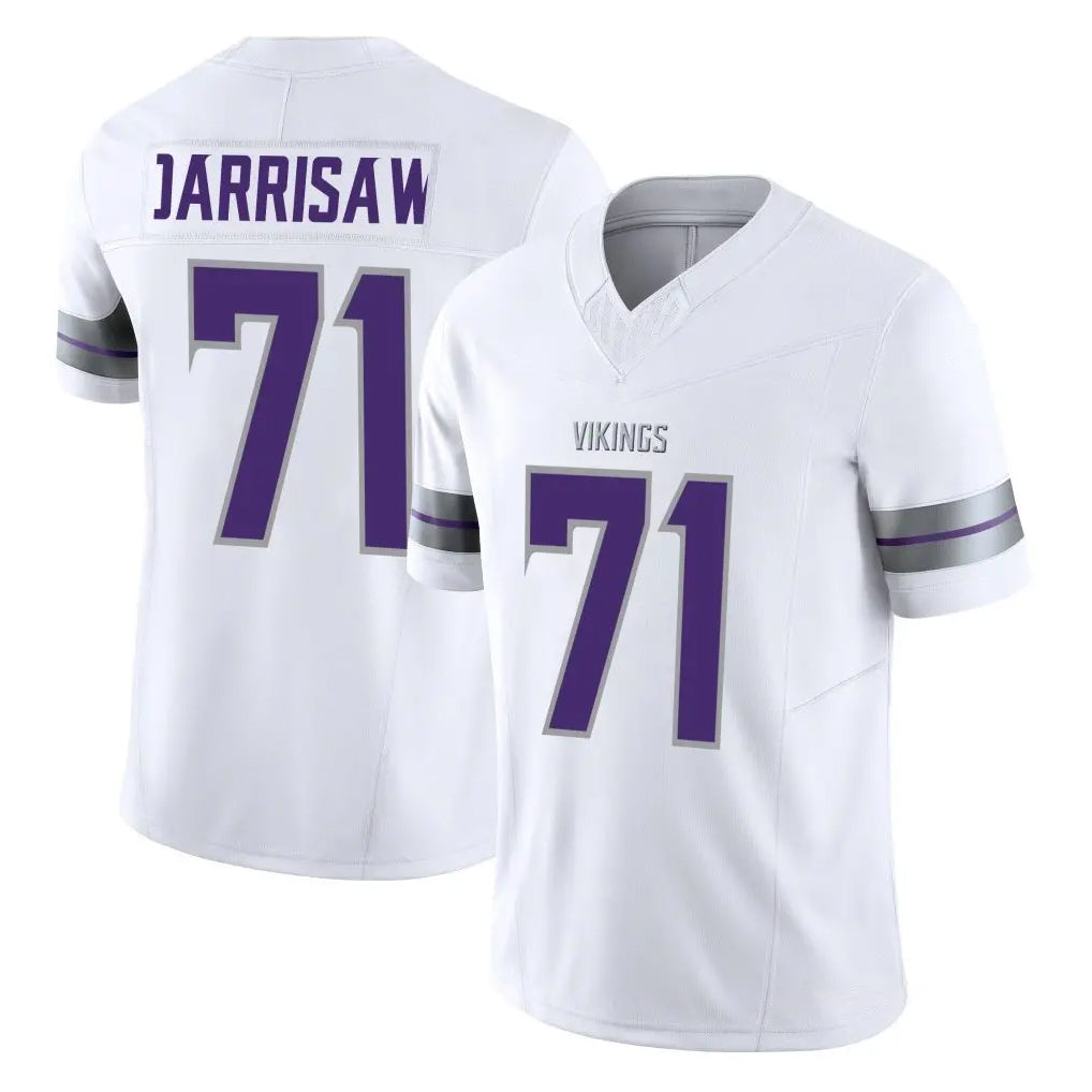 Vanessashop M.Vikings #71 Christian Darrisaw Player White Limited Alternate Vapor F.U.S.E. Home Game Stitched Jerseys
