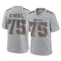 Vanessashop M.Vikings #75 Brian O'Neill Player Gray Atmosphere Fashion Home Game Stitched Jerseys