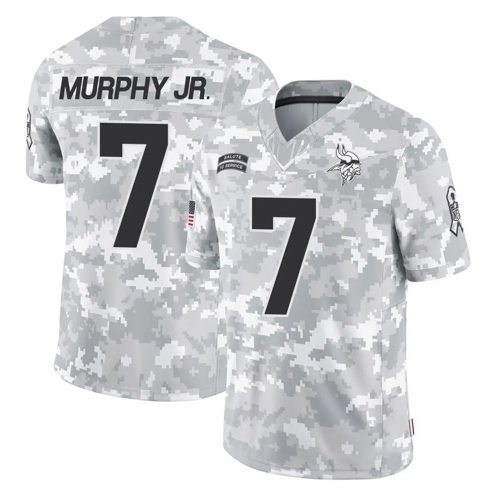 Vanessashop M.Vikings #7 Byron Murphy Jr. Player Arctic Camo Salute To Service Limited Game Stitched Jerseys