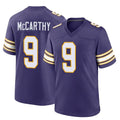 Vanessashop M.Vikings #9 J.J. McCarthy Player Purple Classic Home Game Stitched Jerseys
