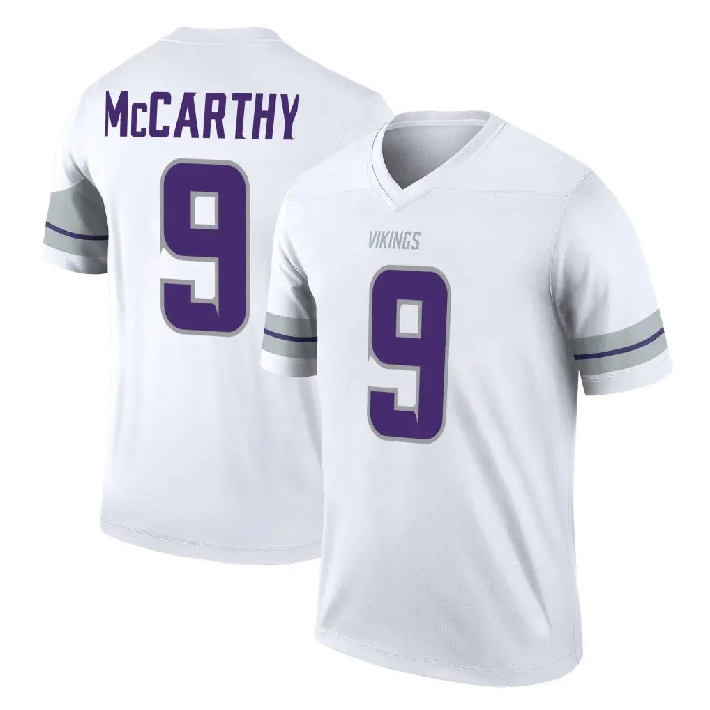 Vanessashop M.Vikings #9 J.J. McCarthy Player White Alternate Legend Home Game Stitched Jerseys