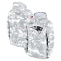 Vanessashop NE.Patriots Arctic Camo Salute to Service Pullover Hoodies Limited Game Blank Player Stitched Jerseys