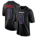 Vanessashop NE.Patriots #0 Christian Gonzalez Player Carbon Fashion Limited Home Game Stitched Jerseys