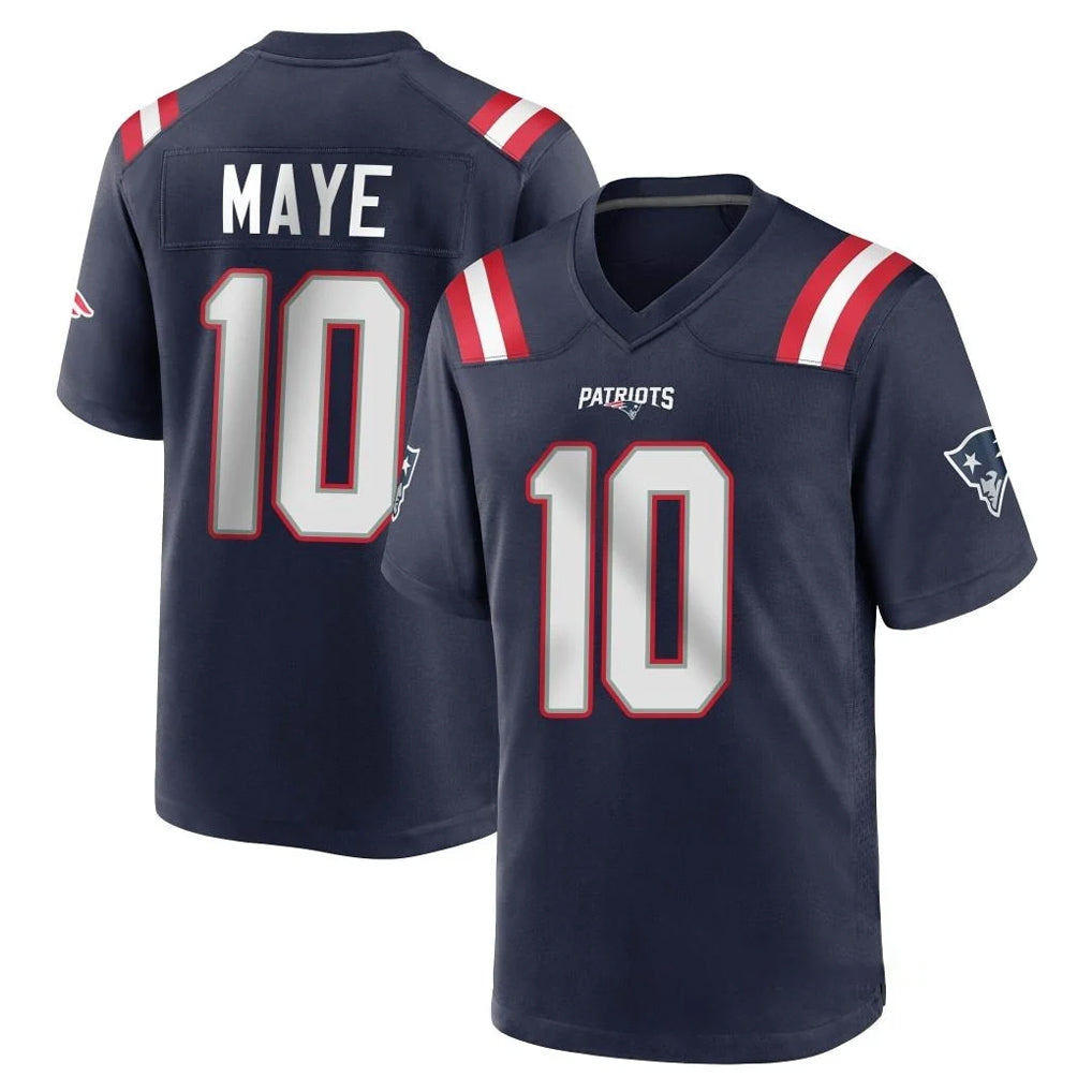 Vanessashop NE.Patriots #10 Drake Maye Player Navy Home Game Stitched Jerseys