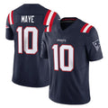 Vanessashop NE.Patriots #10 Drake Maye Player Navy Limited Vapor F.U.S.E. Home Game Stitched Jerseys