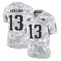 Vanessashop NE.Patriots #13 Mack Hollins Player Arctic Camo Salute To Service Limited Game Stitched Jerseys