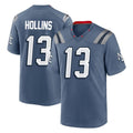Vanessashop NE.Patriots #13 Mack Hollins Player Blue Rivalries Collection Home Game Stitched Jerseys