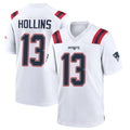 Vanessashop NE.Patriots #13 Mack Hollins Player White Home Game Stitched Jerseys