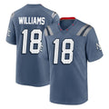 Vanessashop NE.Patriots #18 Kyle Williams Player Blue Rivalries Collection Home Game Stitched Jerseys