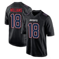 Vanessashop NE.Patriots #18 Kyle Williams Player Carbon Fashion Limited Home Game Stitched Jerseys