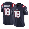 Vanessashop NE.Patriots #18 Kyle Williams Player Navy Limited Vapor F.U.S.E. Home Game Stitched Jerseys