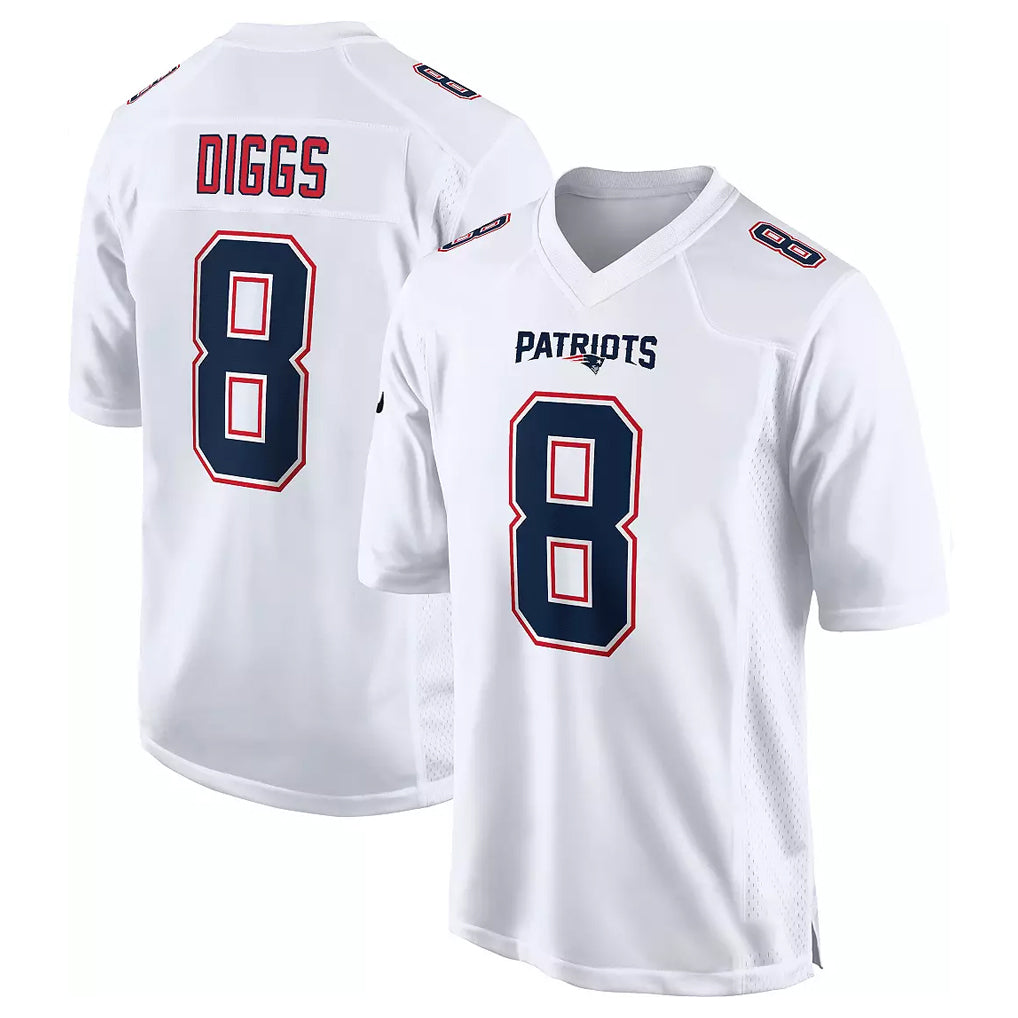 Vanessashop NE.Patriots #18 Kyle Williams Player White Fashion Limited Home Game Stitched Jerseys