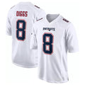 Vanessashop NE.Patriots #18 Kyle Williams Player White Fashion Limited Home Game Stitched Jerseys