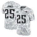 Vanessashop NE.Patriots #25 Marcus Jones Player Arctic Camo Salute To Service Limited Game Stitched Jerseys