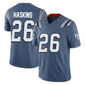 Vanessashop NE.Patriots #26 Hassan Haskins Player Blue Limited Rivalries Collection Home Game Stitched Jerseys