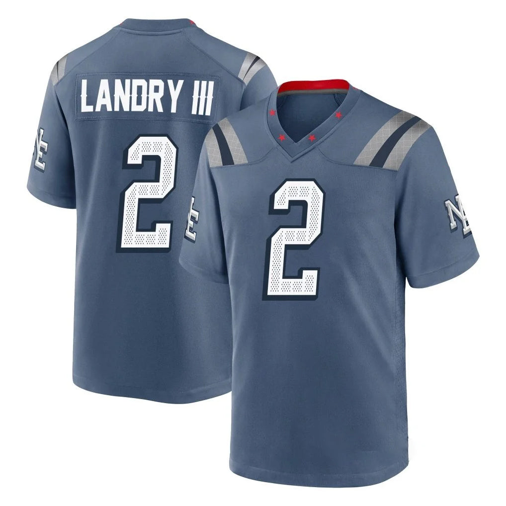 Vanessashop NE.Patriots #2 Harold Landry III Player Blue Rivalries Collection Home Game Stitched Jerseys