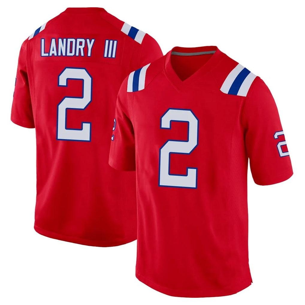 Vanessashop NE.Patriots #2 Harold Landry III Player Red Home Game Stitched Jerseys