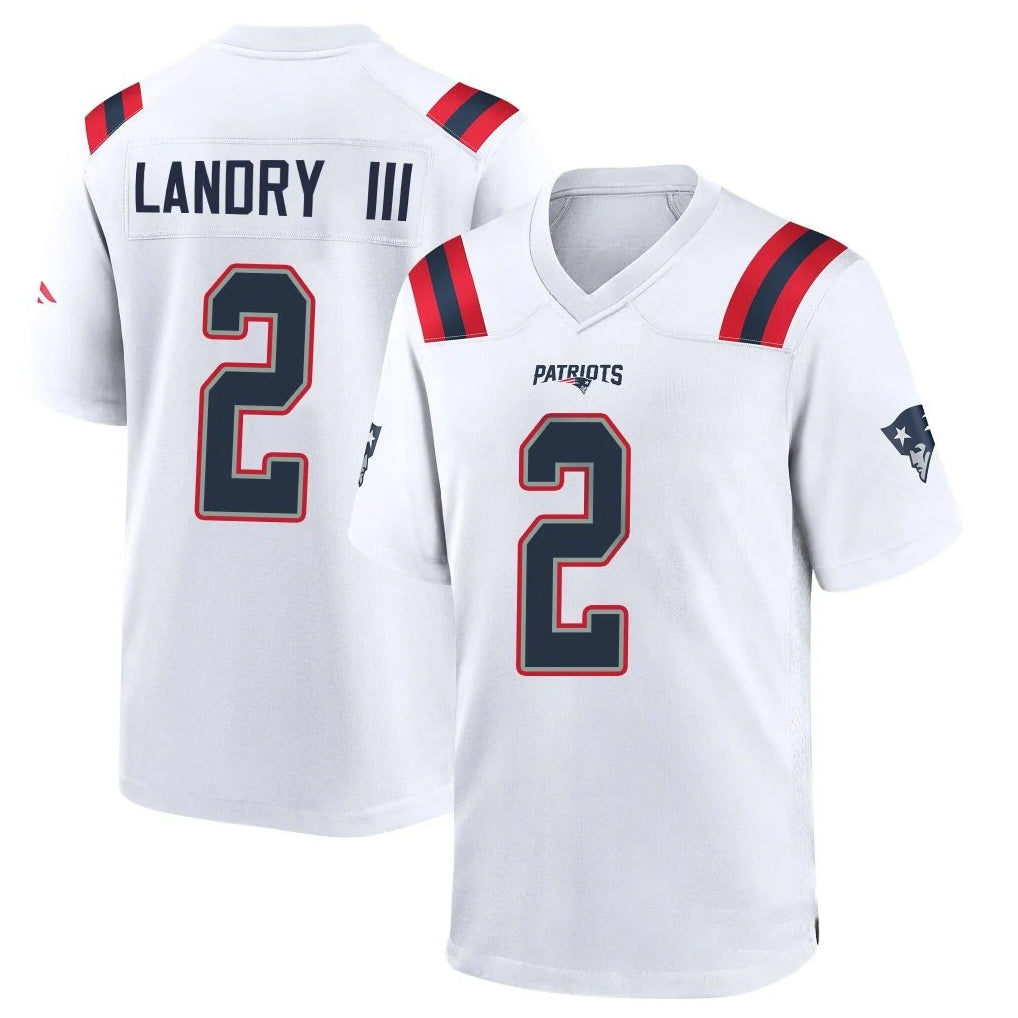 Vanessashop NE.Patriots #2 Harold Landry III Player White Home Game Stitched Jerseys