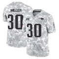 Vanessashop NE.Patriots #30 Jam Miller Player Arctic Camo Salute To Service Limited Game Stitched Jerseys