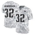 Vanessashop NE.Patriots #32 TreVeyon Henderson Player Arctic Camo Salute To Service Limited Game Stitched Jerseys