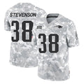 Vanessashop NE.Patriots #38 Rhamondre Stevenson Player Arctic Camo Salute To Service Limited Game Stitched Jerseys