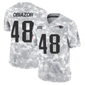 Vanessashop NE.Patriots #48 Namdi Obiazor Player Arctic Camo Salute To Service Limited Game Stitched Jerseys