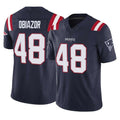 Vanessashop NE.Patriots #48 Namdi Obiazor Player Navy Limited Vapor F.U.S.E. Home Game Stitched Jerseys