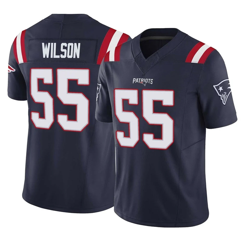 Vanessashop NE.Patriots #55 Jared Wilson Player Navy Limited Vapor F.U.S.E. Home Game Stitched Jerseys