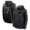 Vanessashop NE.Patriots #7 Carlton Davis III Player Black Salute to Service Hoodies Limited Game Stitched Jerseys