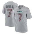 Vanessashop NE.Patriots #7 Carlton Davis III Player Gray Fashion Limited Home Game Stitched Jerseys