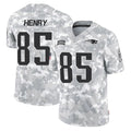 Vanessashop NE.Patriots #85 Hunter Henry Player Arctic Camo Salute To Service Limited Game Stitched Jerseys